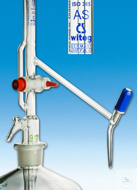 Burette tự động, 2 khóa nhựa, class A